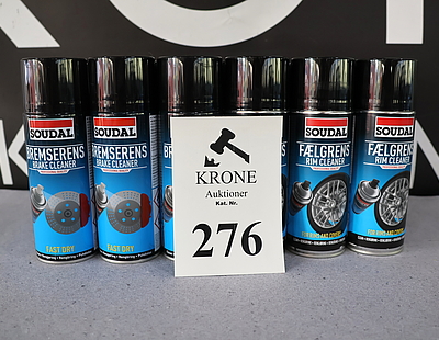 24 stk soudal a 400ml 12 stk bremserens og 12 stk faelgrens ubrugt