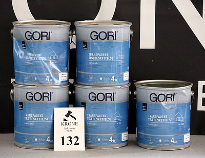 5 stk gori transparent traebeskyttelses traefacade a 5l produkt nr 502 base 30 skal tones