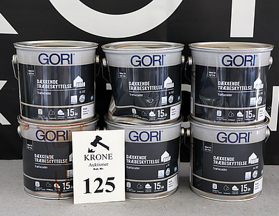 6 stk gori daekkende traebeskyttelses traefacade a 25l produkt nr 612 farve kridt