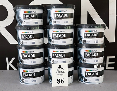11 stk dyrup facade sokkelmaling a 225l 3 halvmat base 30 skal tones